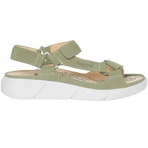 'Halina' women's wide fit (H) sandal - green