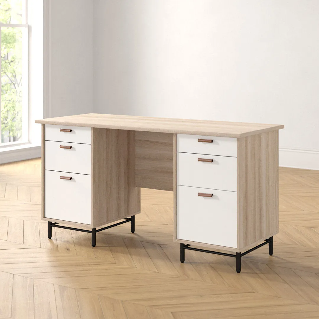 Hanaan Executive Desk Ebern Designs