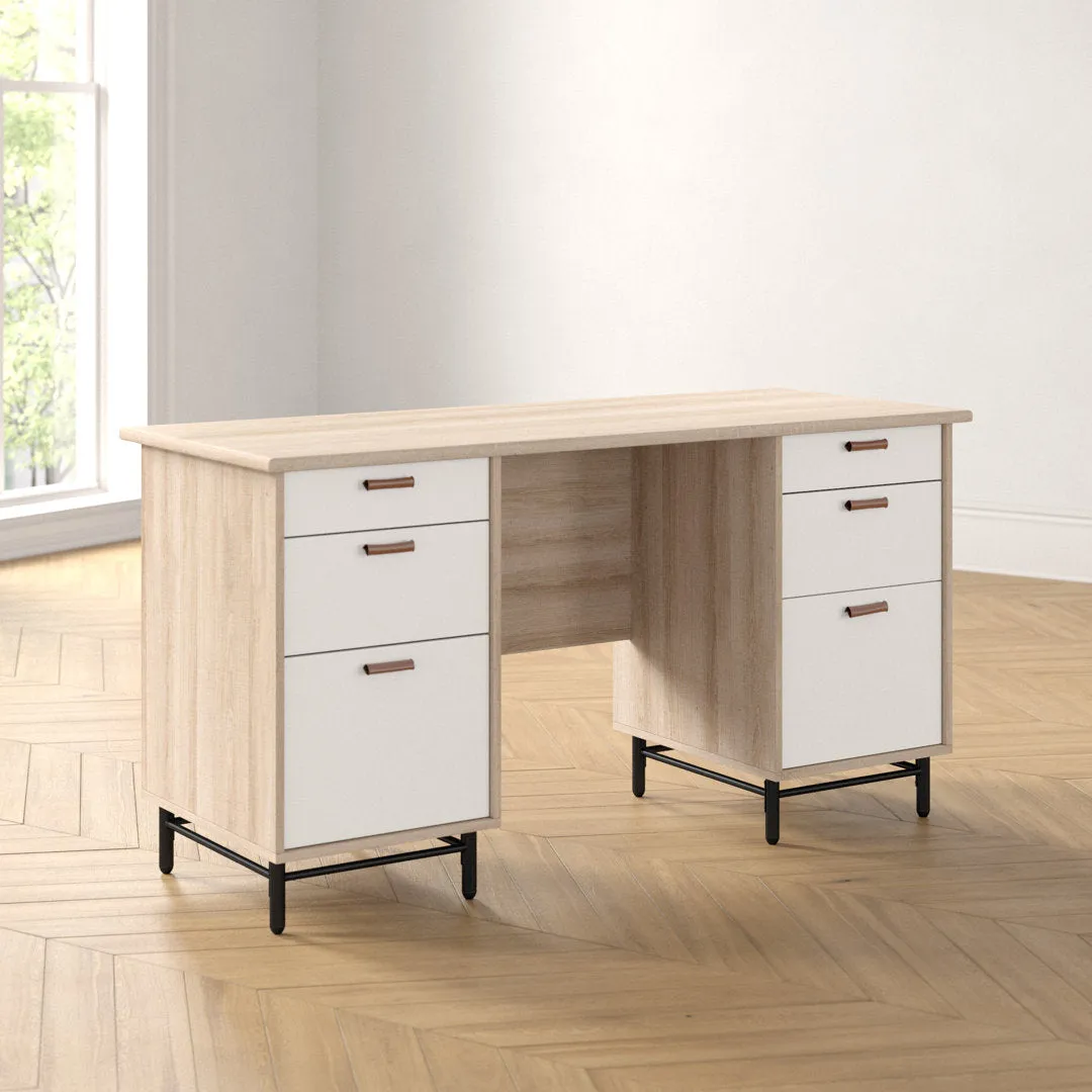 Hanaan Executive Desk Ebern Designs