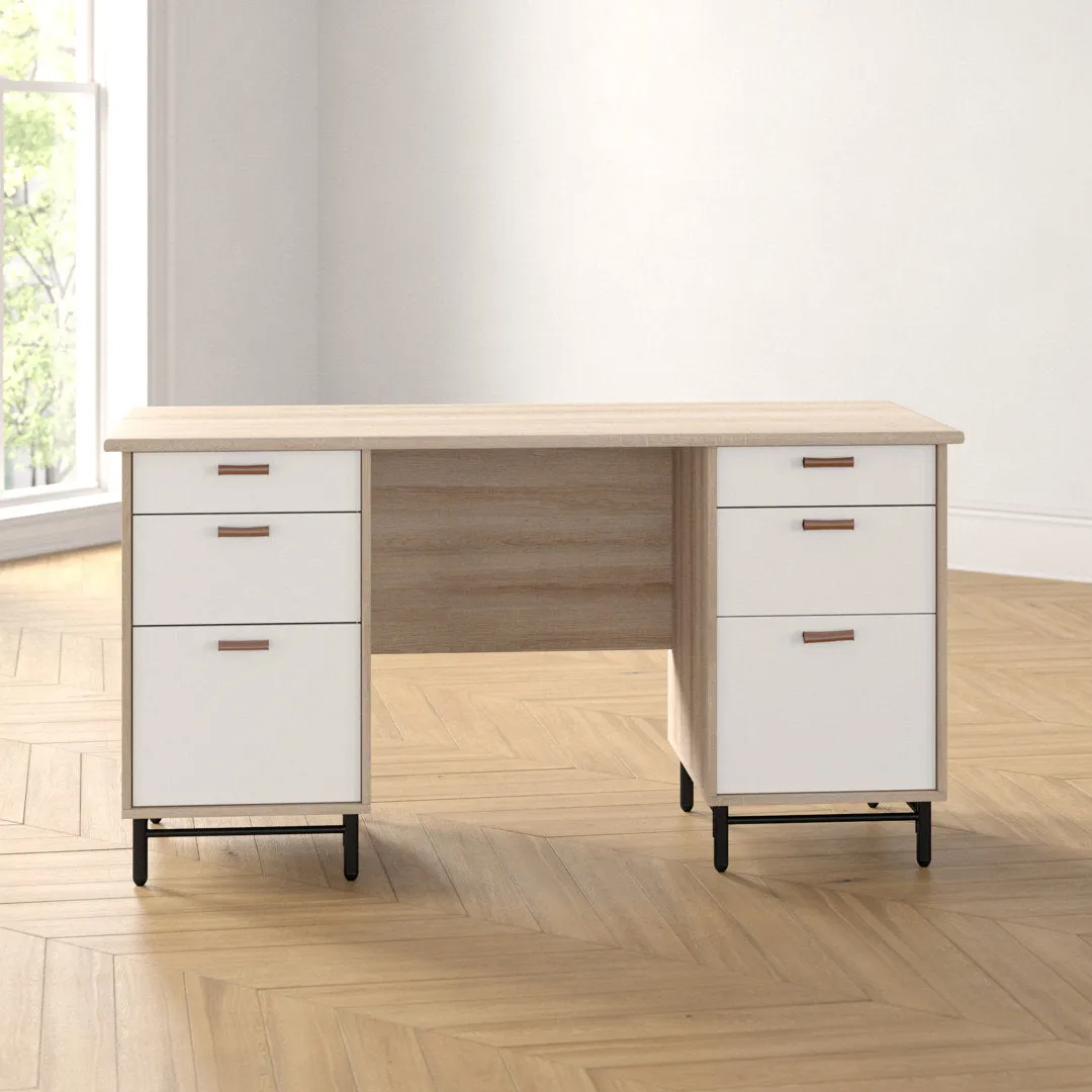 Hanaan Executive Desk Ebern Designs