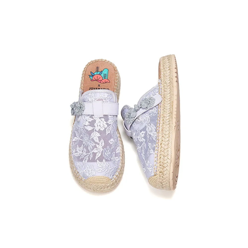 Handmade Women’s Slip-On Espadrille Mesh Sandels-05759W