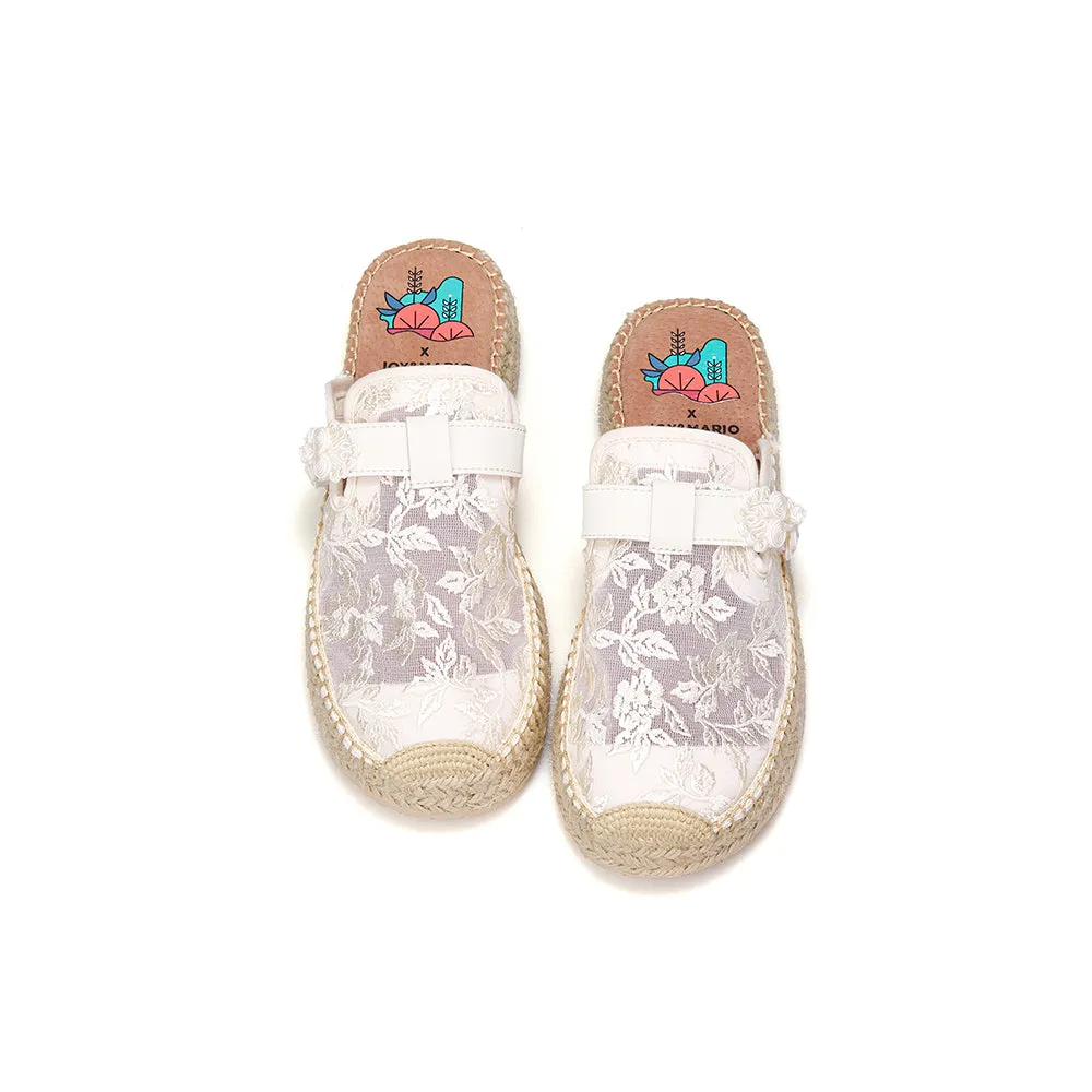 Handmade Women’s Slip-On Espadrille Mesh Sandels-05759W