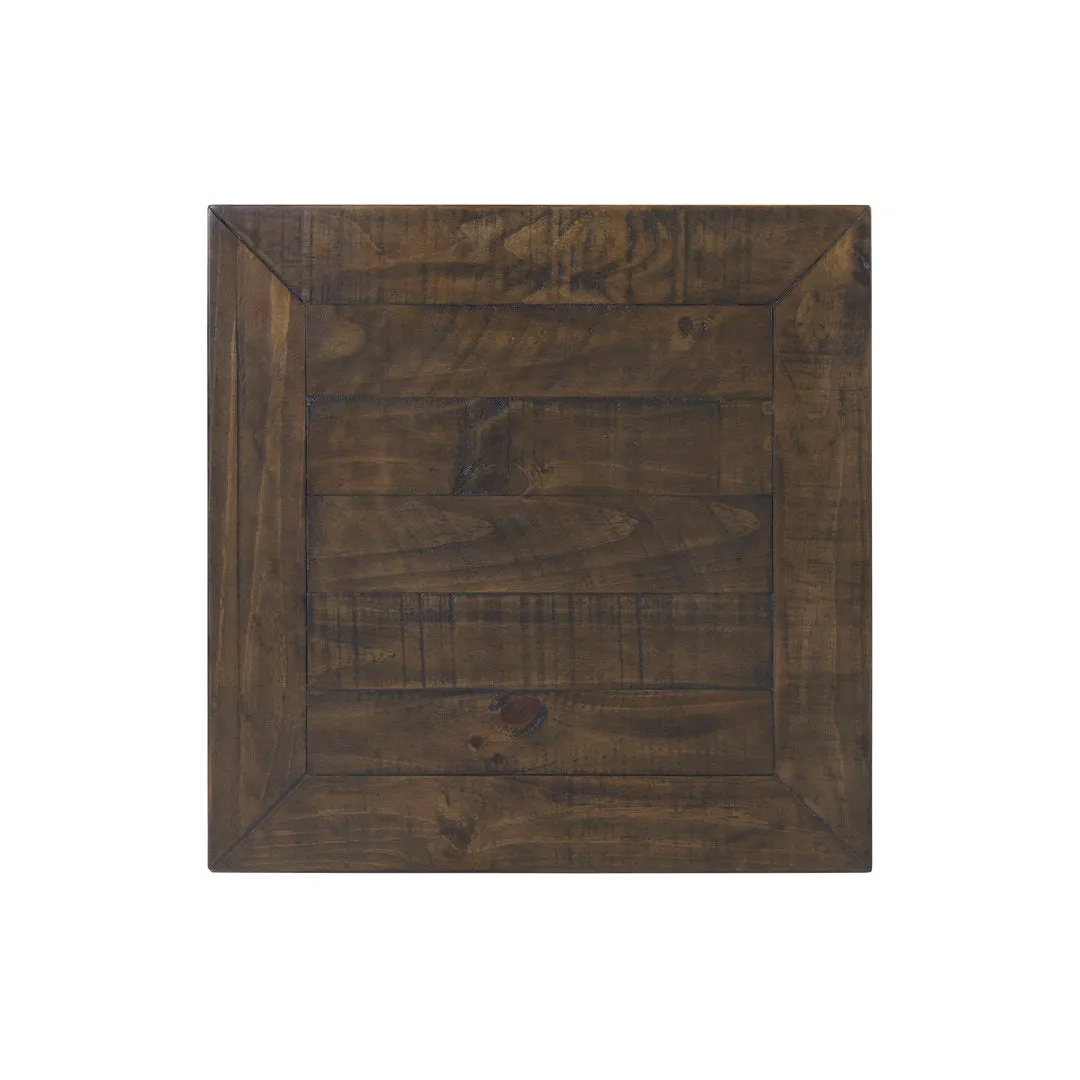 Holliman End Table with Storage Lark Manor™ Color: Black/Brown