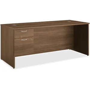 HON 101 Left Pedestal Desk, 72"W