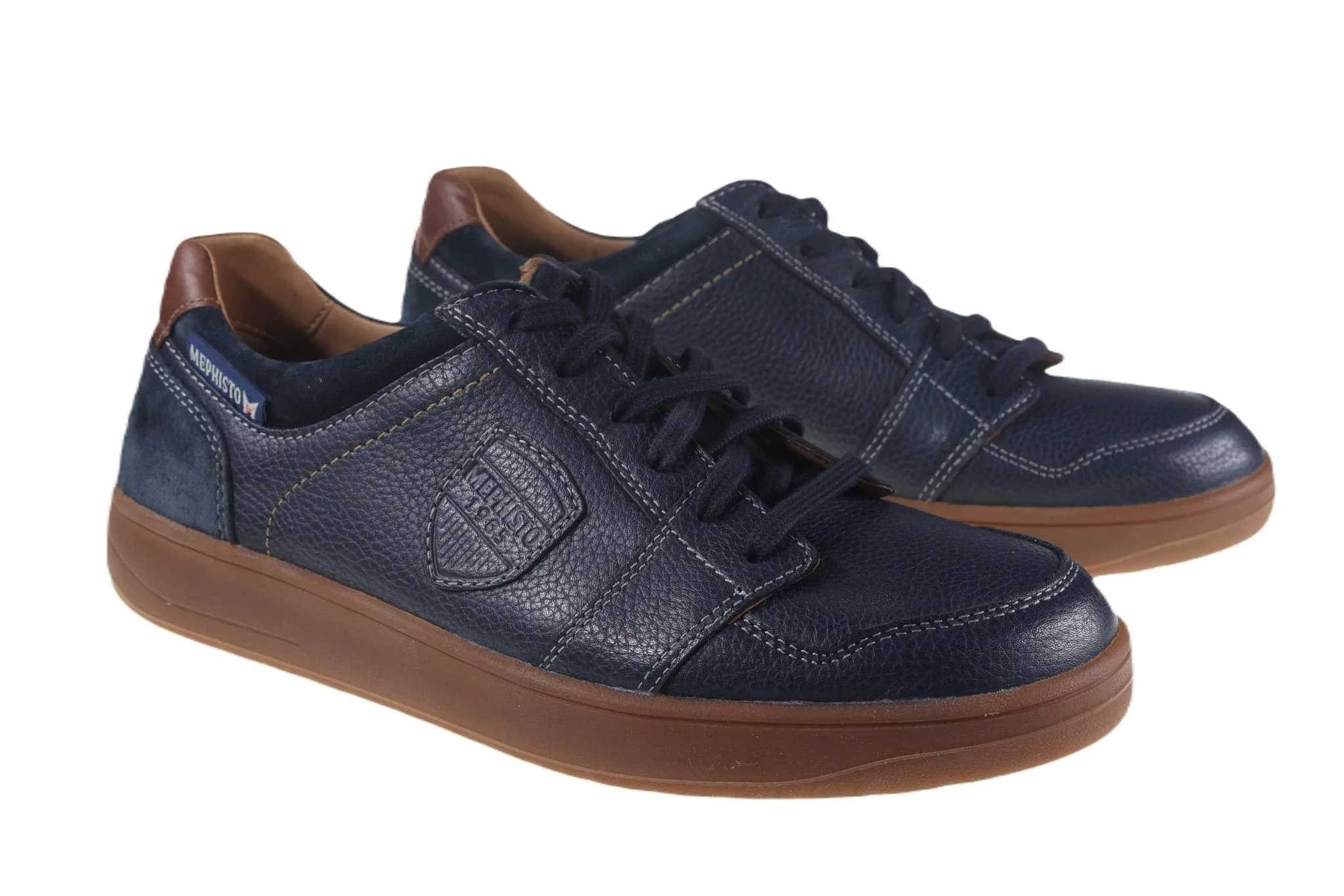 'Hugh' men's lace-up sneaker - Blue