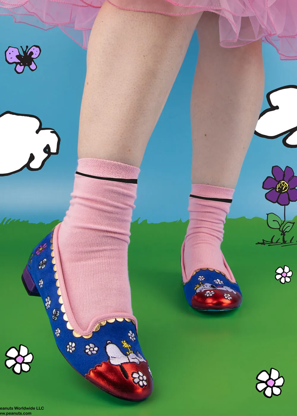 Irregular Choice x Peanuts My Friend Snoopy Ballerina's Blue