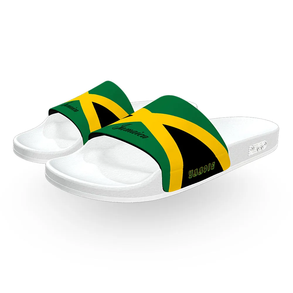 Jamaica Flag Slides with Interchangeable Straps