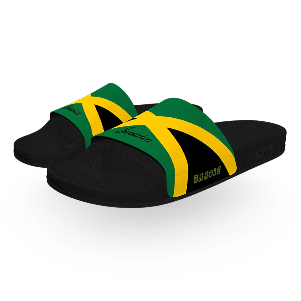 Jamaica Flag Slides with Interchangeable Straps