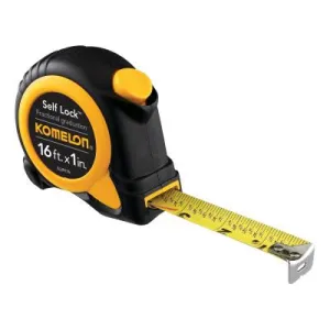 Komelon USA Speed Mark Tapes, 1 in x 16 ft, Inch, Yellow, SL29116