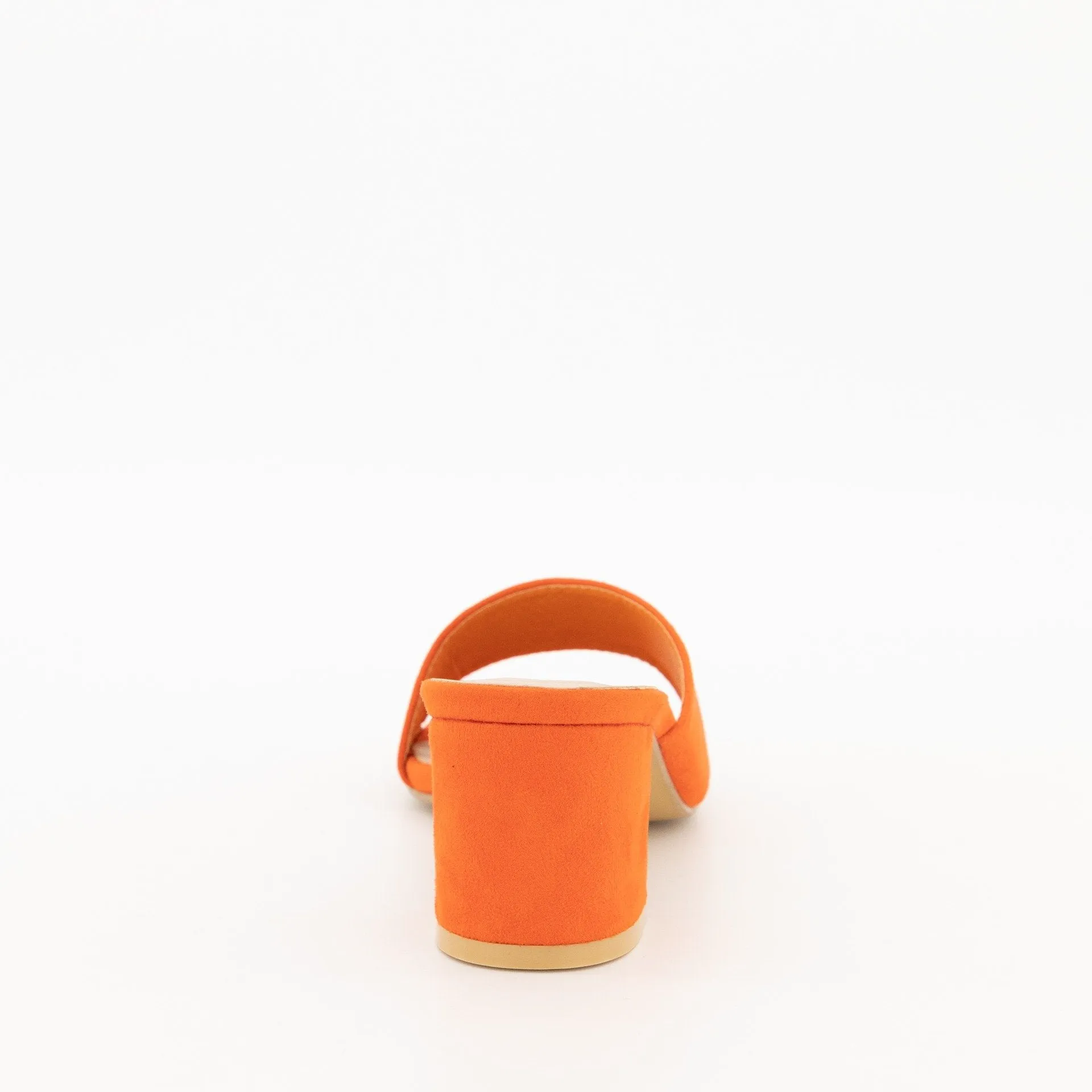 Ladies-Asymmetrical Push-In Mule On Low Block Heel