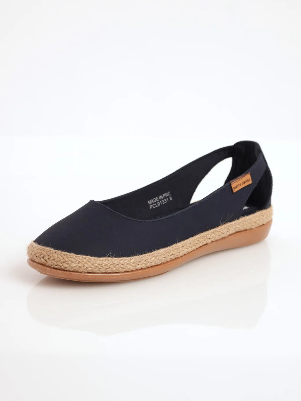 Ladies Cut Out Espadrille Pump - Navy