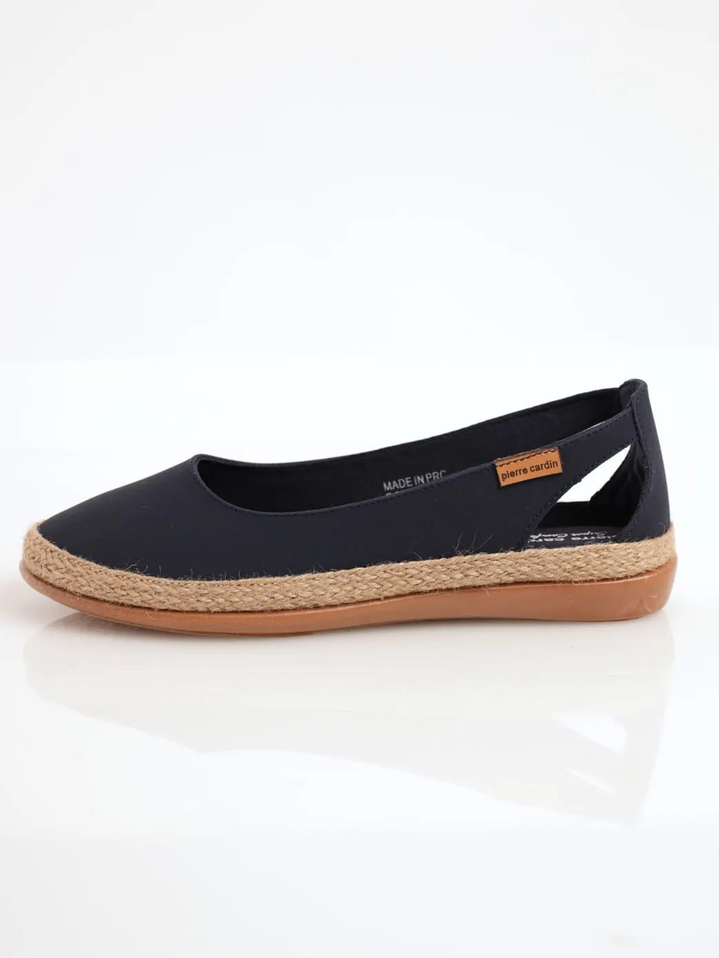 Ladies Cut Out Espadrille Pump - Navy