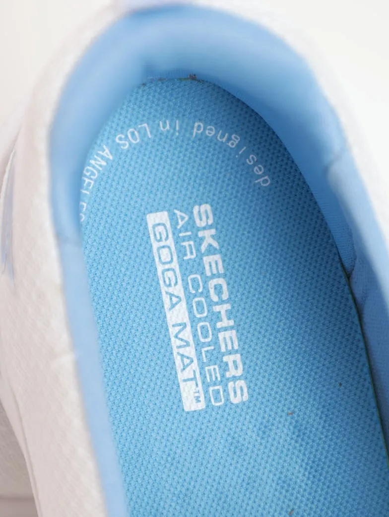 Ladies Go Walk Joy Sneaker - White/Blue