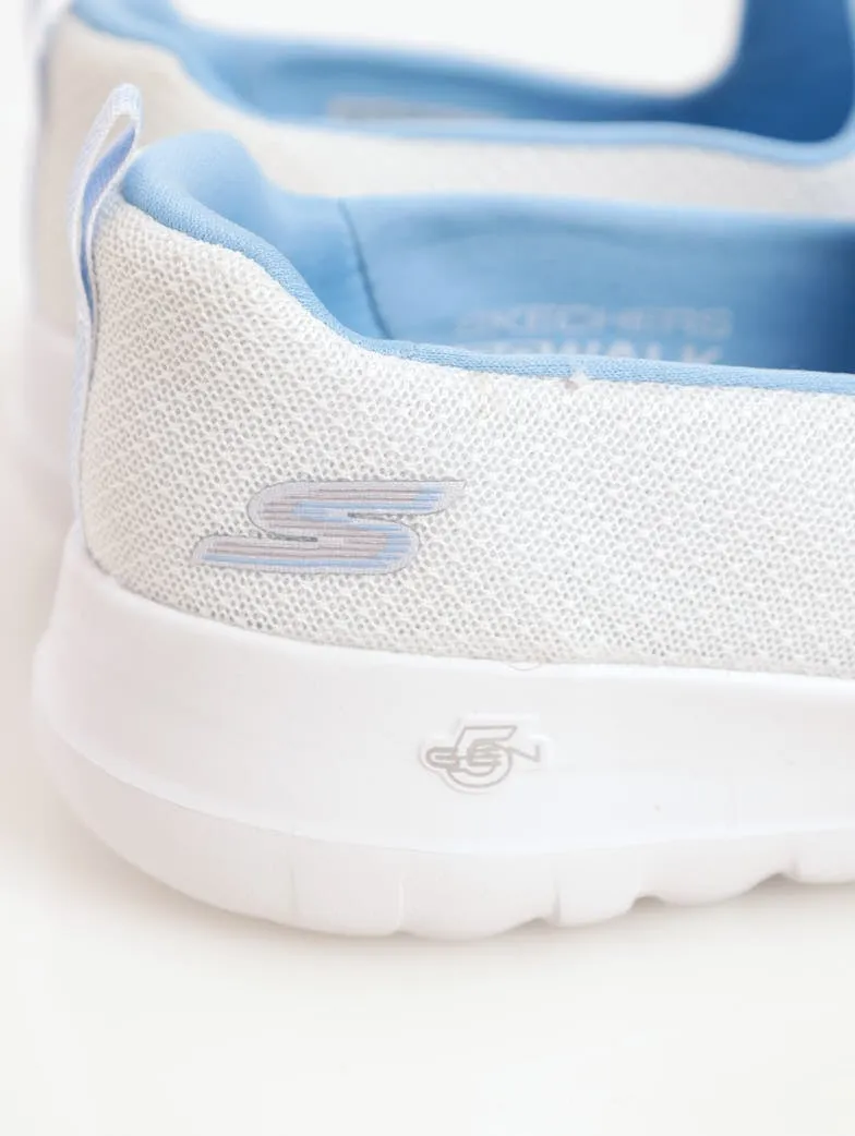 Ladies Go Walk Joy Sneaker - White/Blue