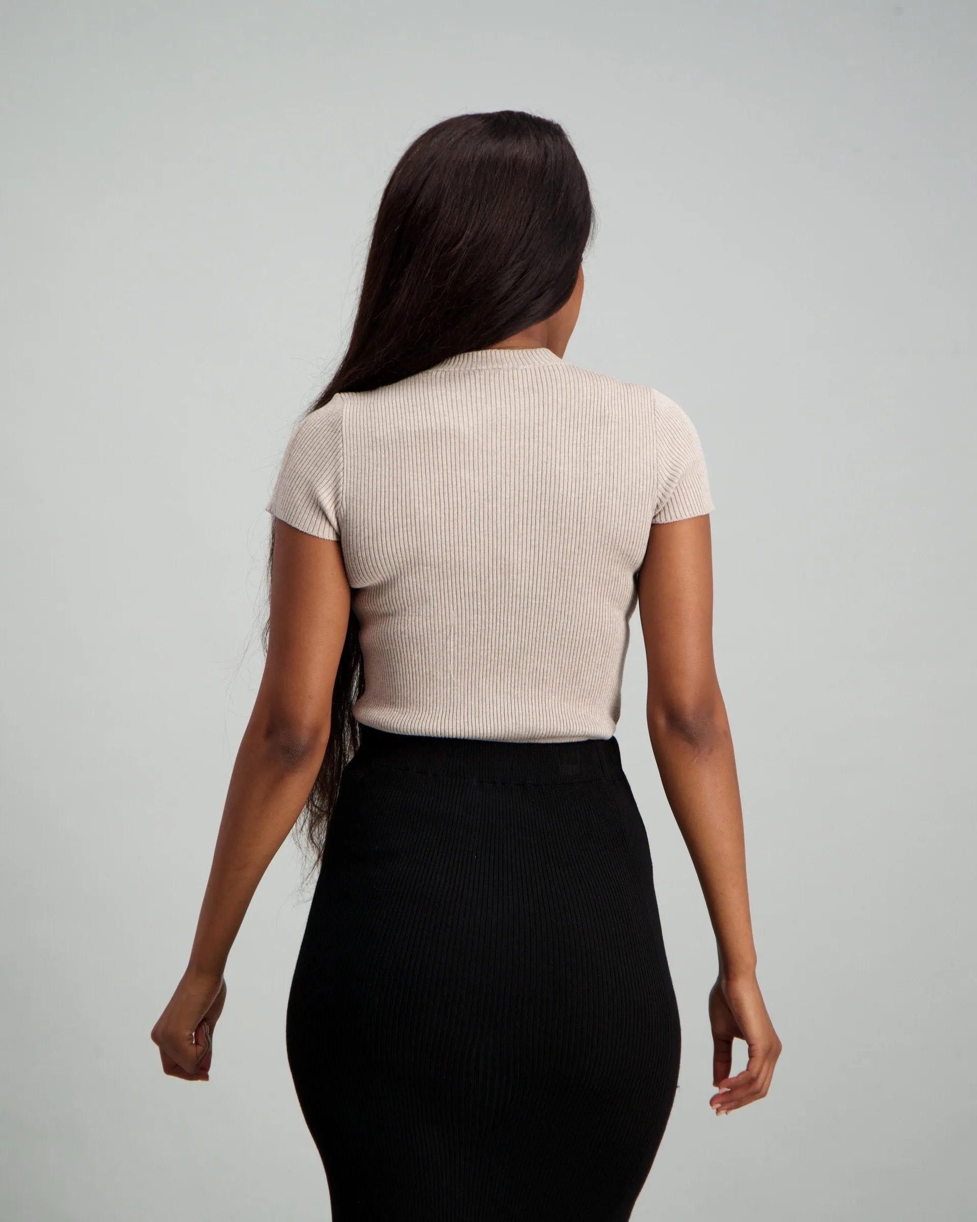 Ladies Knit Pullover - Oatmeal