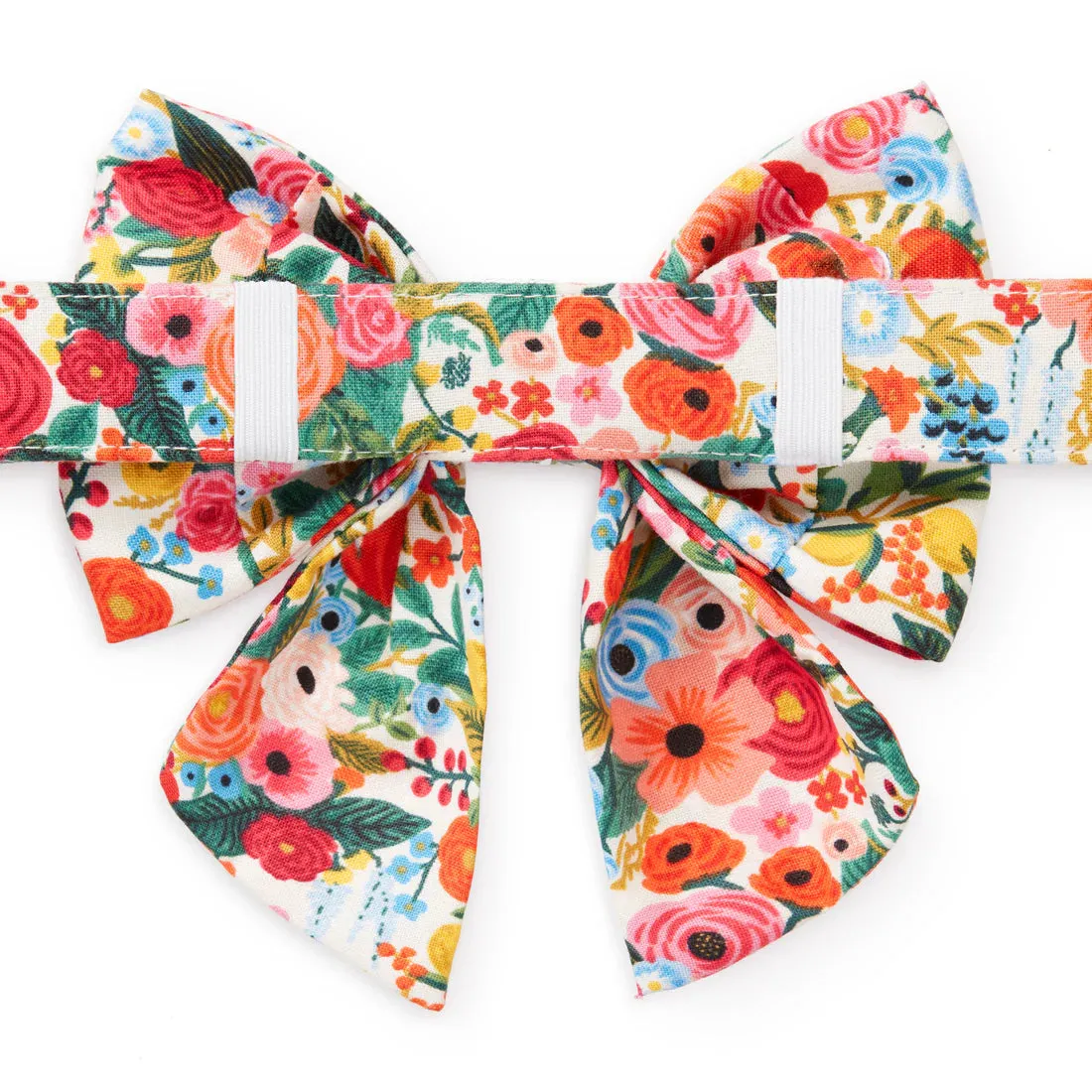 Large Rifle Paper Co. x TFD Lady Dog Bow - Garden Party