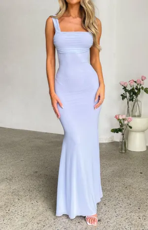 Liliana purple mesh maxi dress 