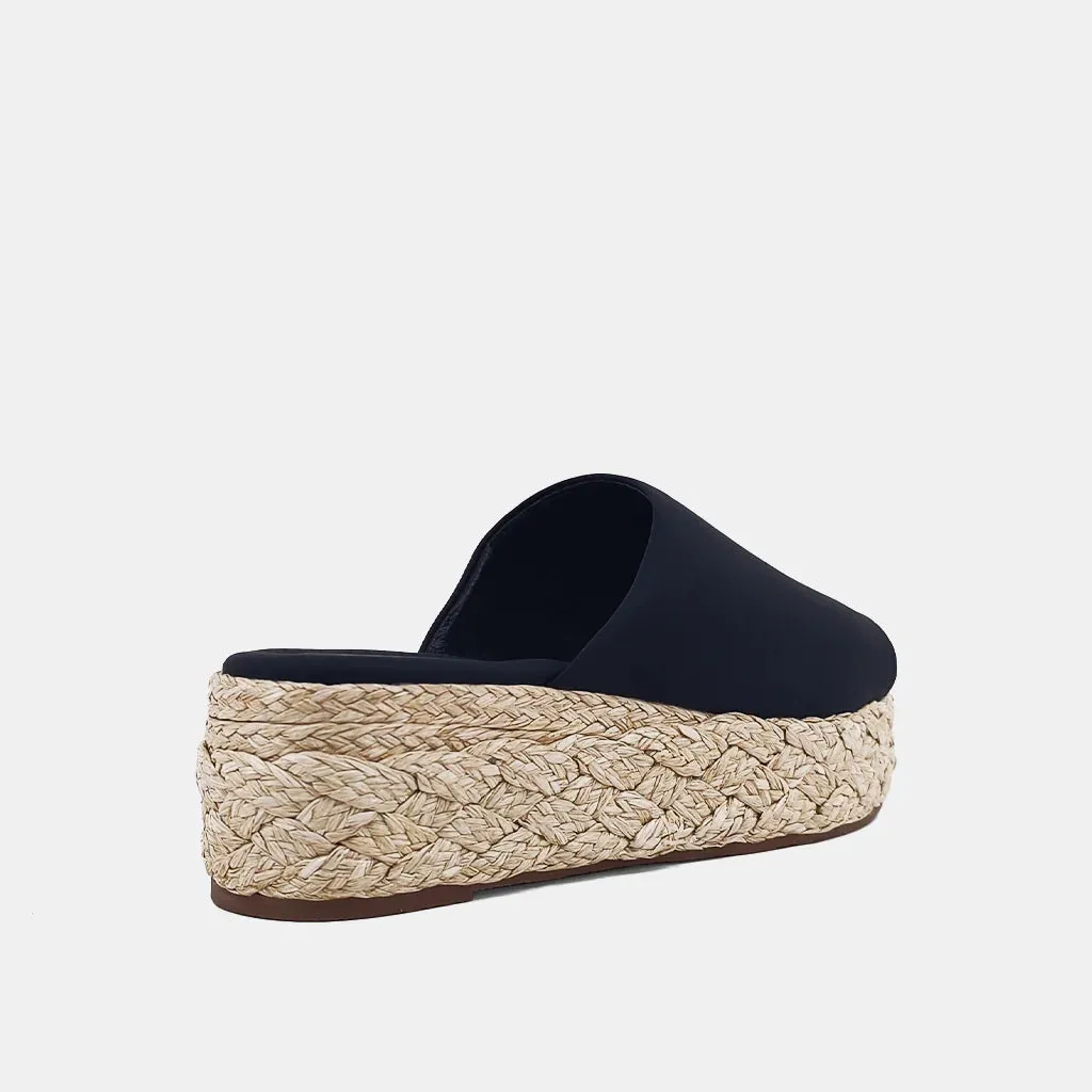 Lizzie Wedge Sandal Black