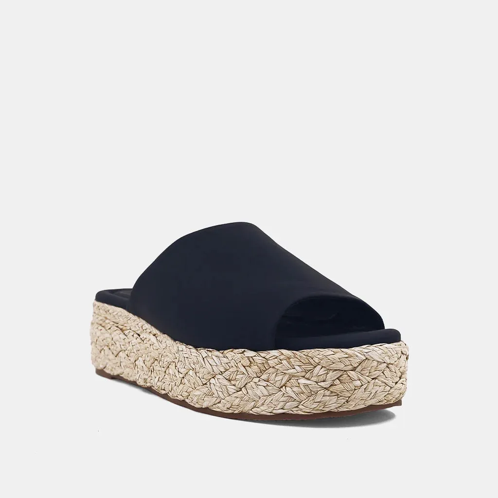 Lizzie Wedge Sandal Black