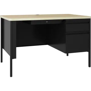 Lorell Fortress Series 48" Right Pedestal Desk
