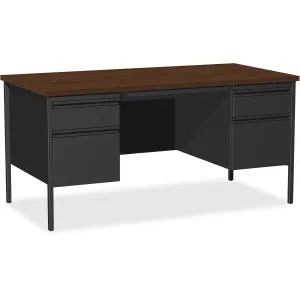 Lorell Fortress Series Double-Pedestal Desk