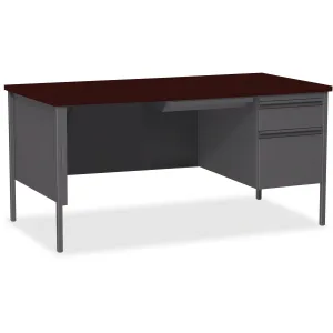 Lorell Fortress Series Right-Pedestal Desk