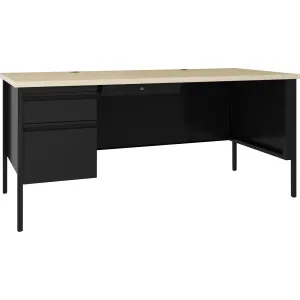 Lorell Fortress Steel Single-pedestal Desk