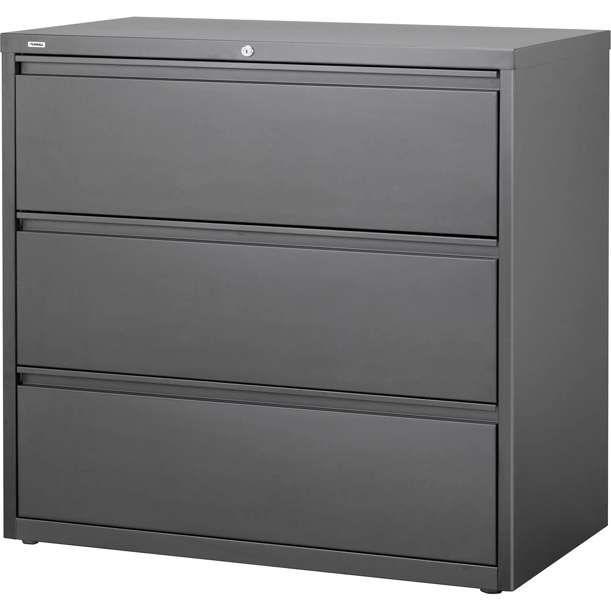 Lorell Hanging File Drawer Charcoal Lateral Files