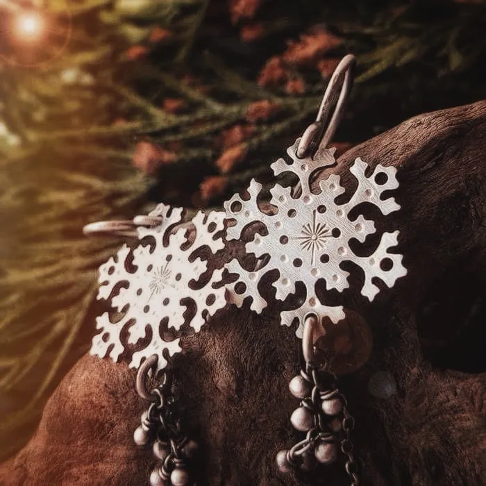 MADE TO ORDER - Dancing Snowflake Earrings