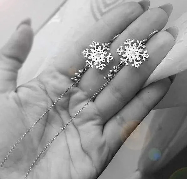 MADE TO ORDER - Dancing Snowflake Earrings
