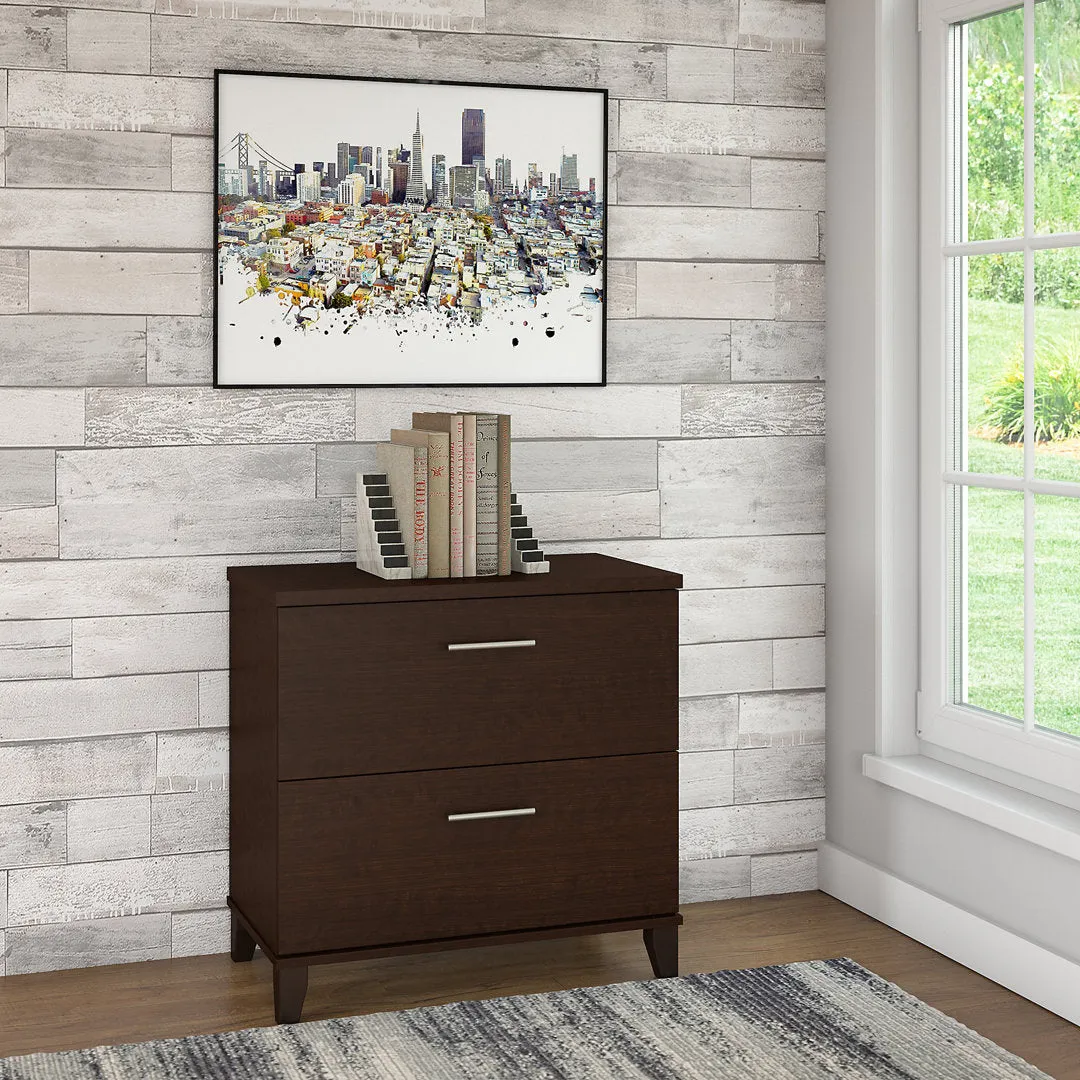 Magomed 2-Drawer Lateral Filing Cabinet Gracie Oaks Color: Mocha Cherry
