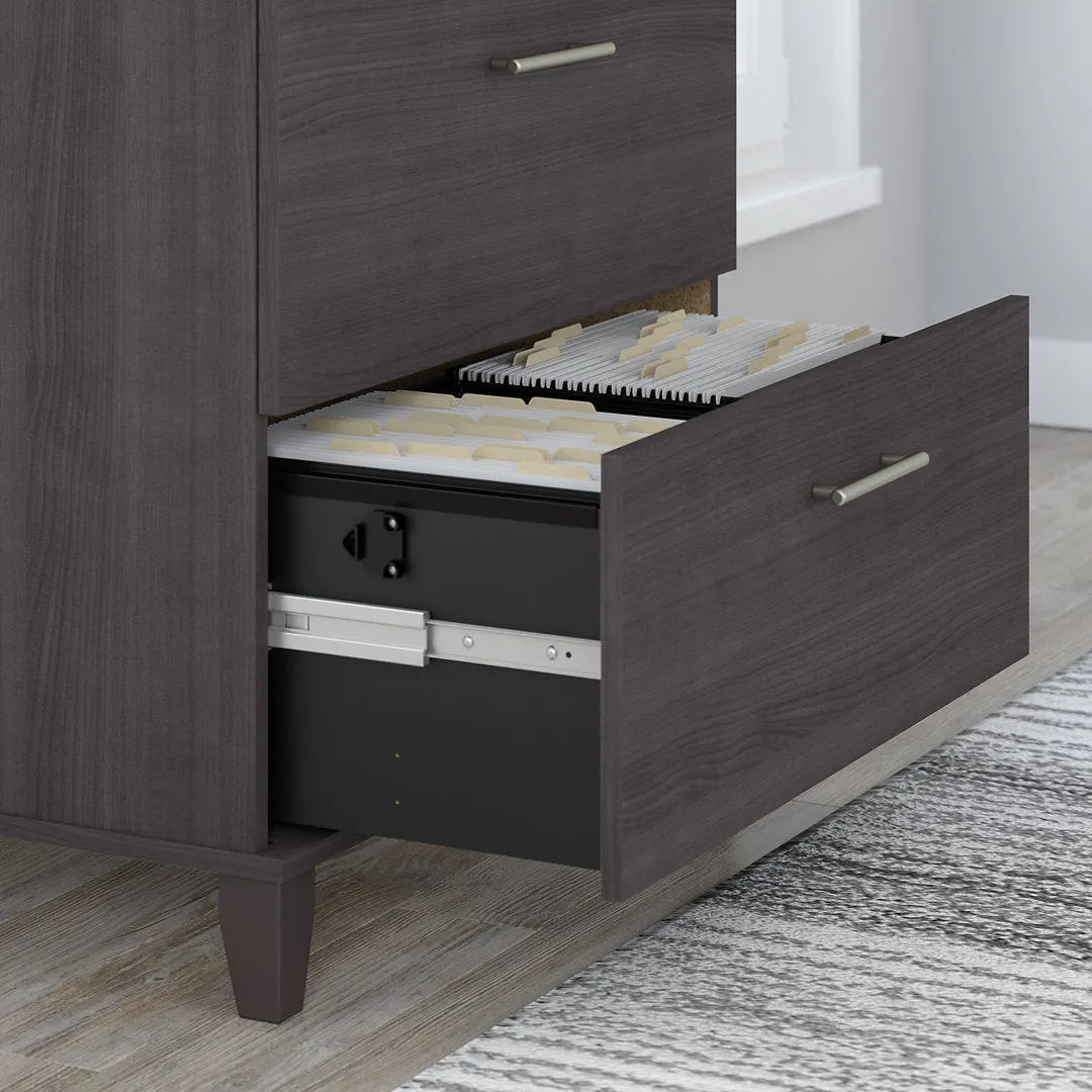 Magomed 2-Drawer Lateral Filing Cabinet Gracie Oaks Color: Storm Gray