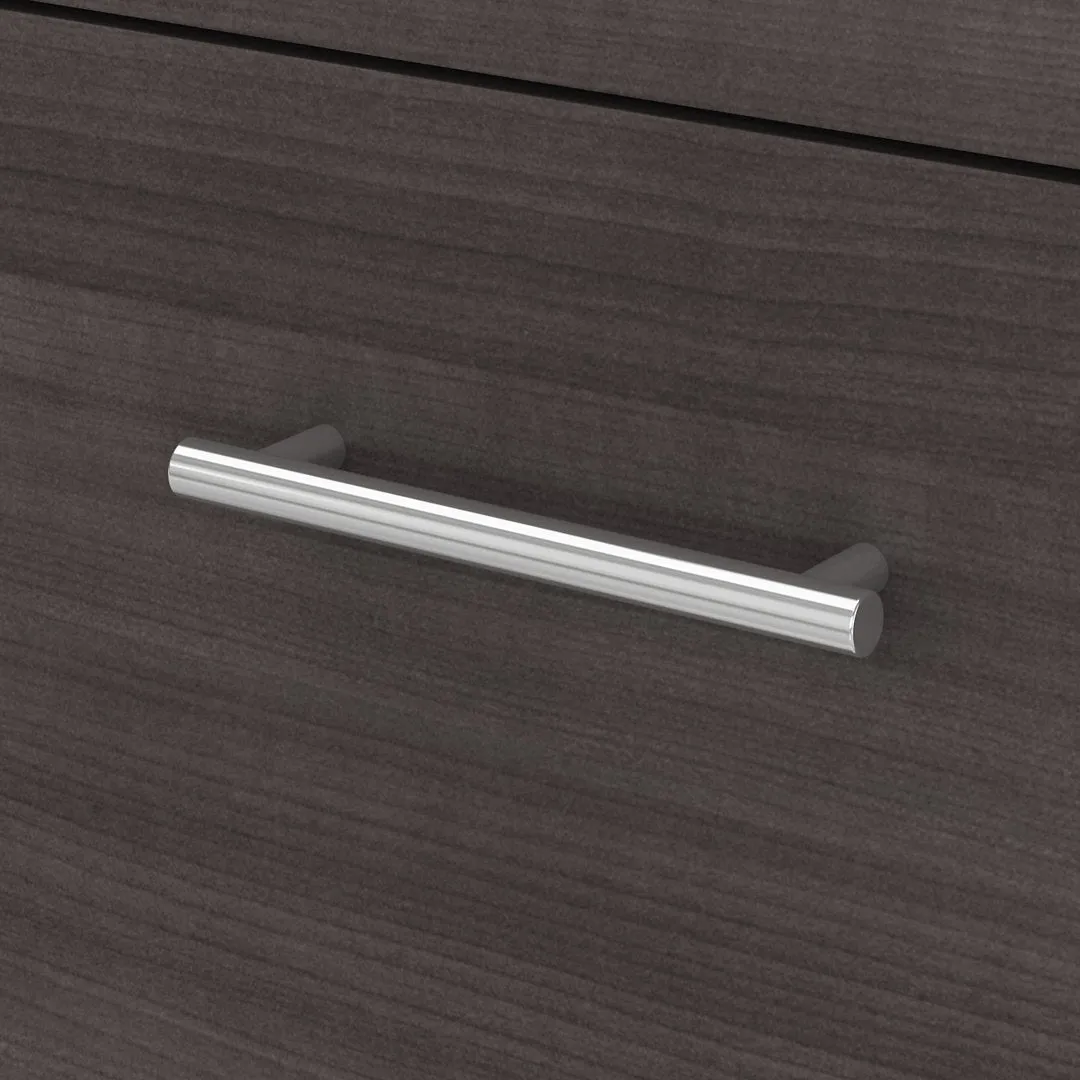 Magomed Executive Desk Gracie Oaks Color: Storm Gray/White