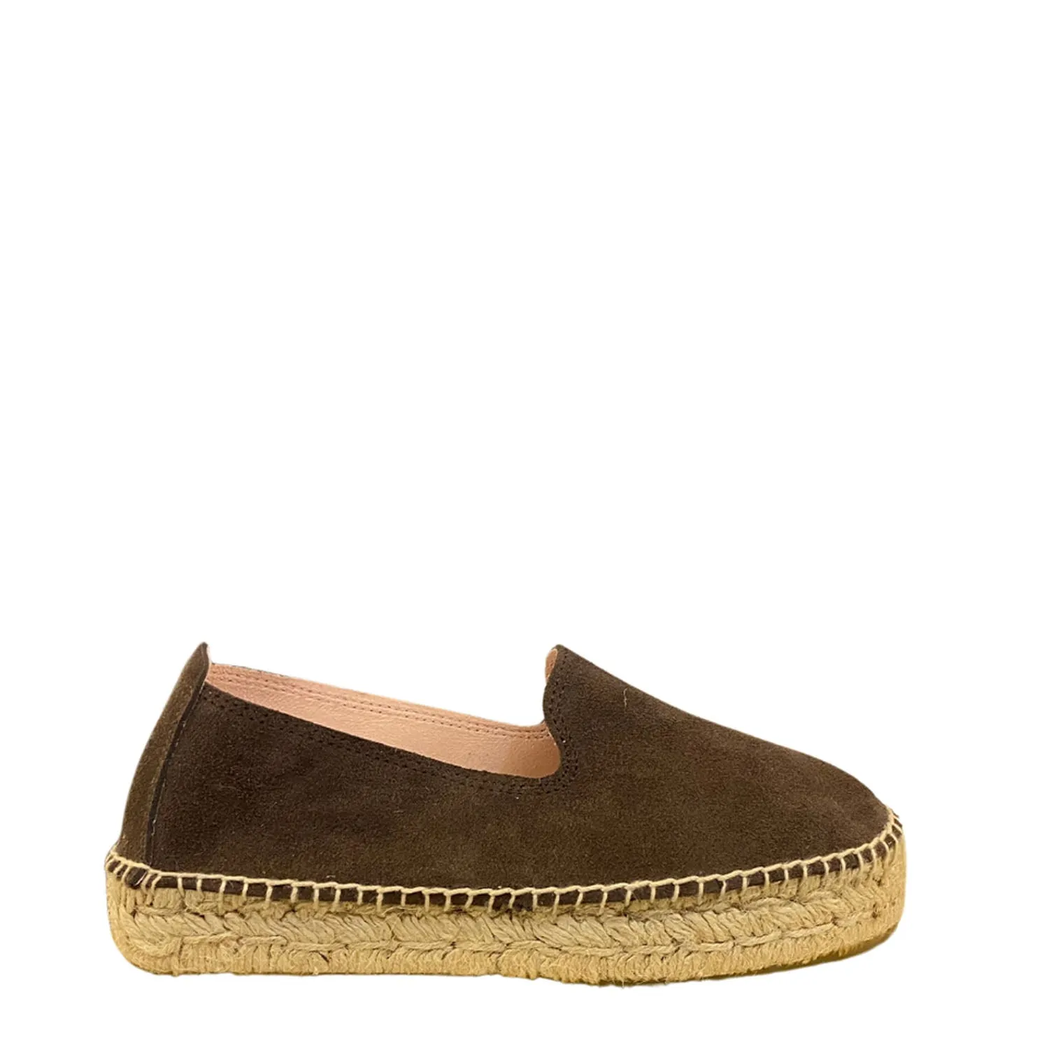 MANEBI SUEDE DOUBLE SOLE BROWN ESPADRILLES
