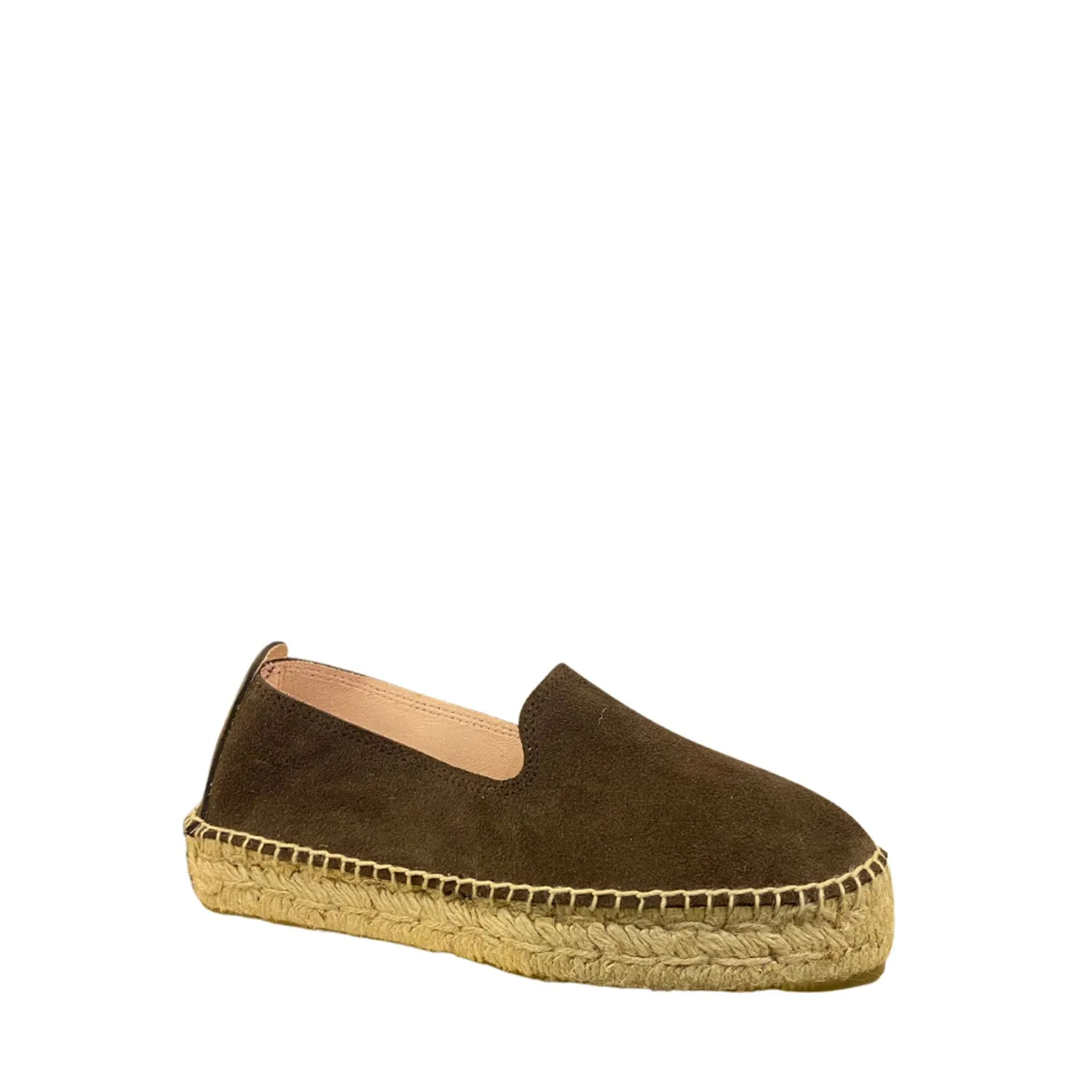 MANEBI SUEDE DOUBLE SOLE BROWN ESPADRILLES