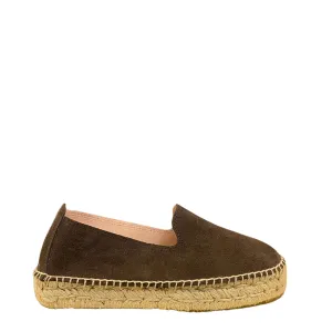MANEBI SUEDE DOUBLE SOLE BROWN ESPADRILLES
