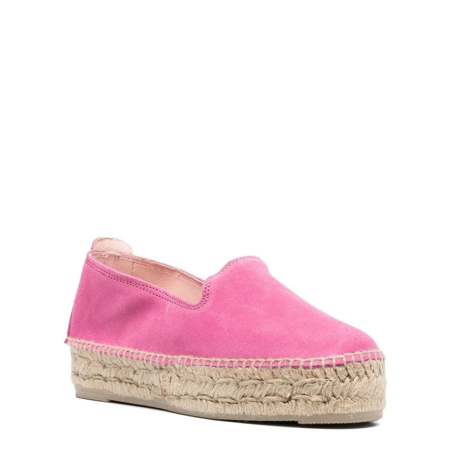 MANEBI SUEDE DOUBLE SOLE PINK ESPADRILLES