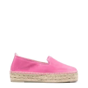MANEBI SUEDE DOUBLE SOLE PINK ESPADRILLES