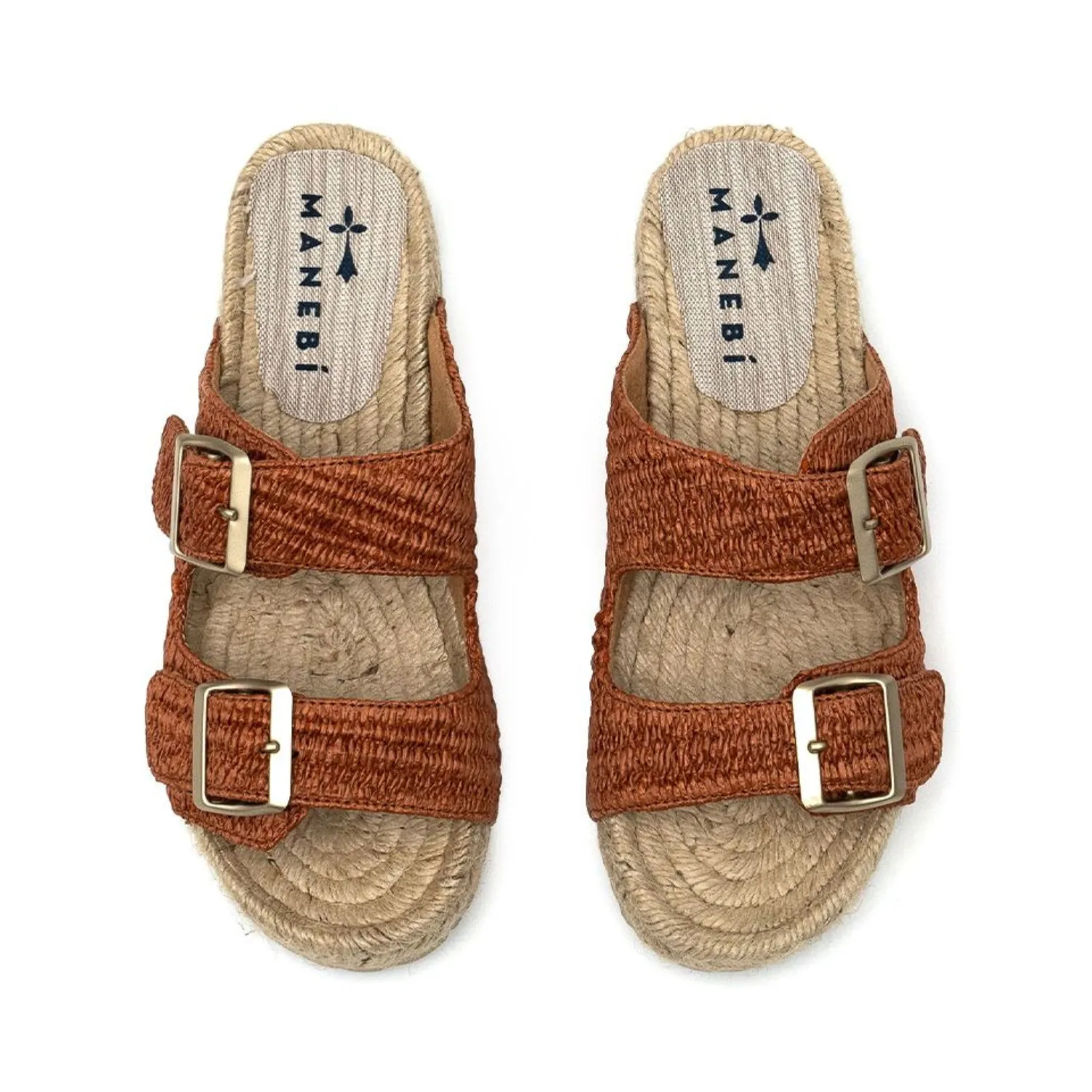 MANEBI YUCATAN RAFFIA SANDALS