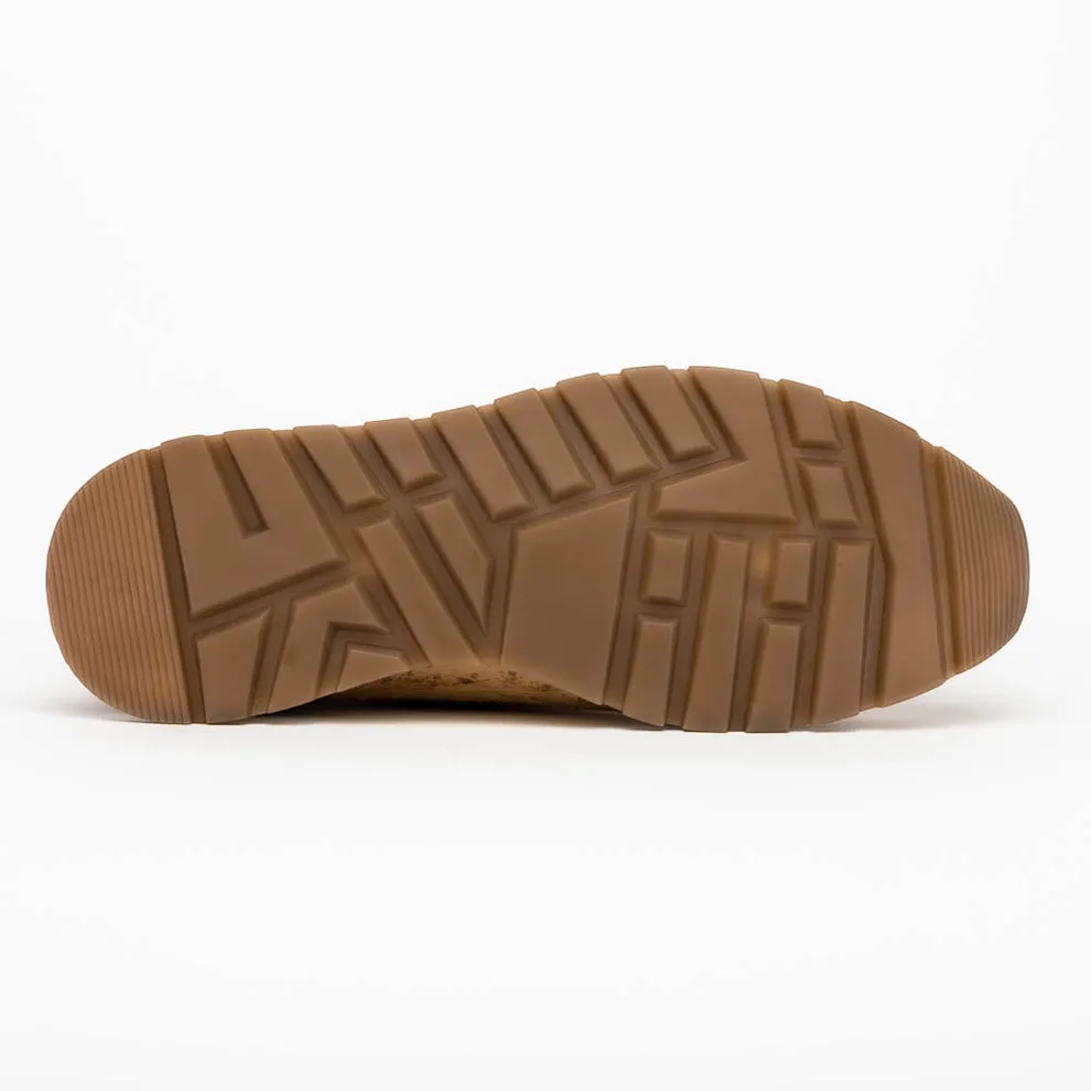 Marco Di Milano Scanno Antique Cognac Ostrich Quill Sneakers