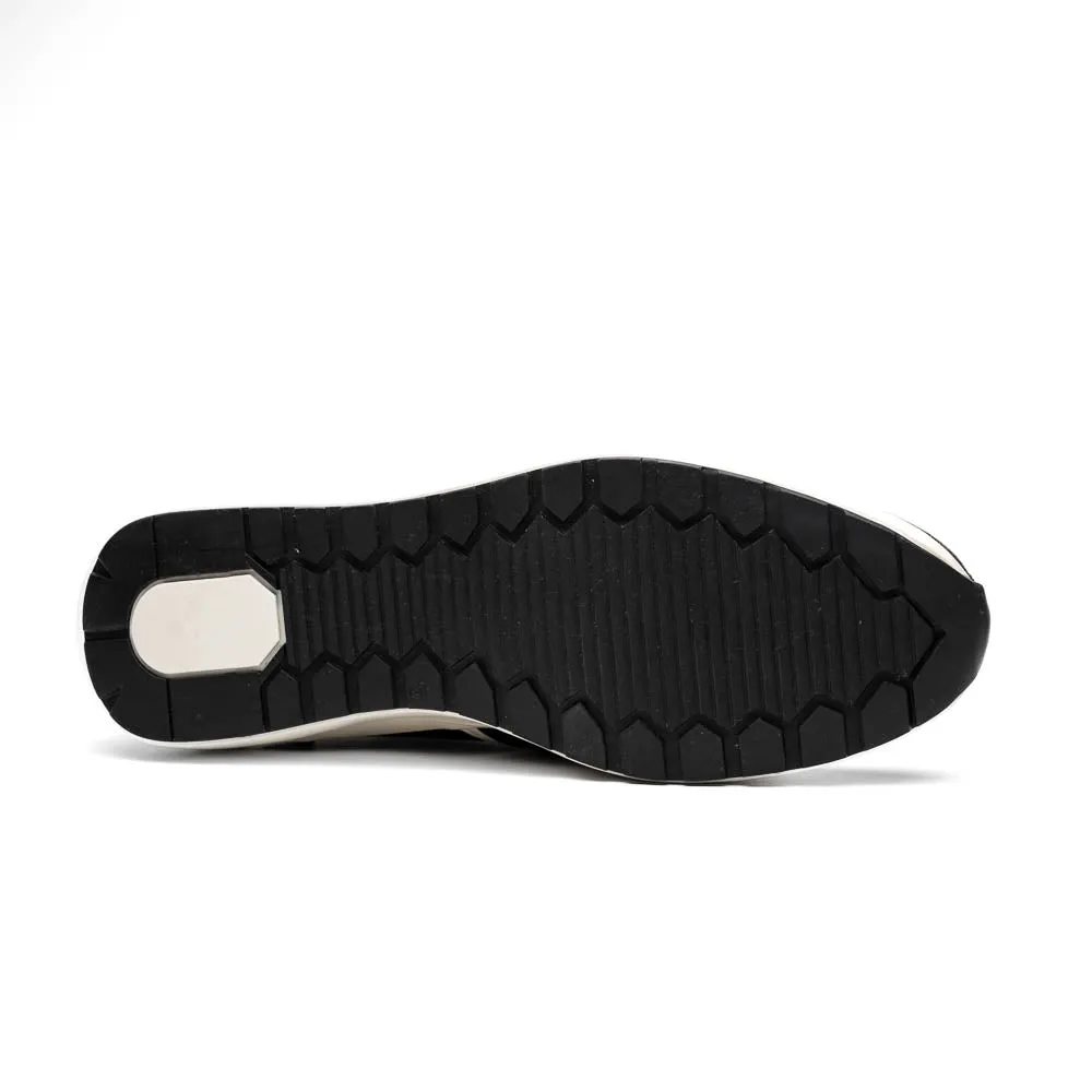 Marco Di Milano Verona Black / White Ostrich Leg Sneakers