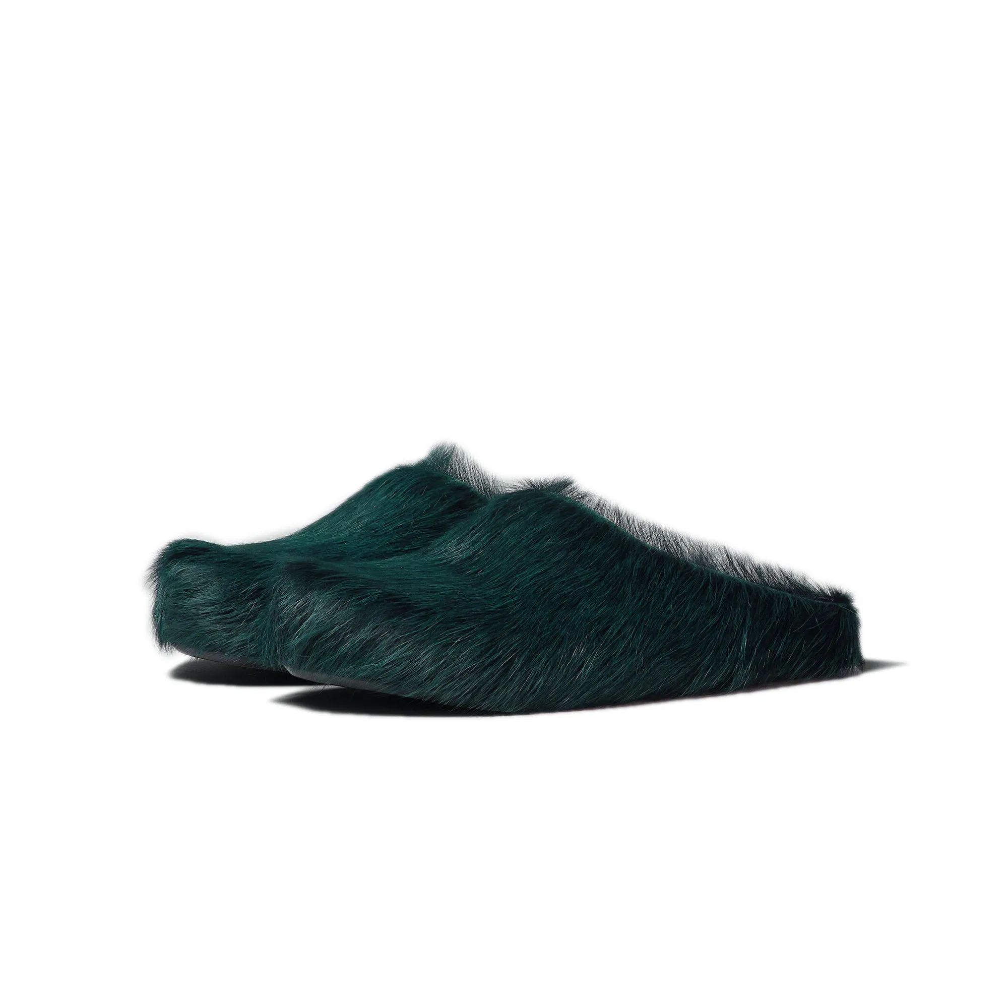 Marni Mens Long Hair Fussbett Sabot Mule
