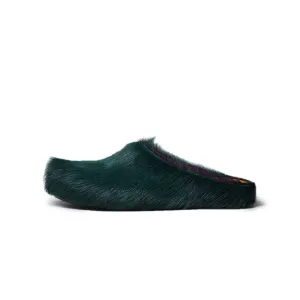Marni Mens Long Hair Fussbett Sabot Mule