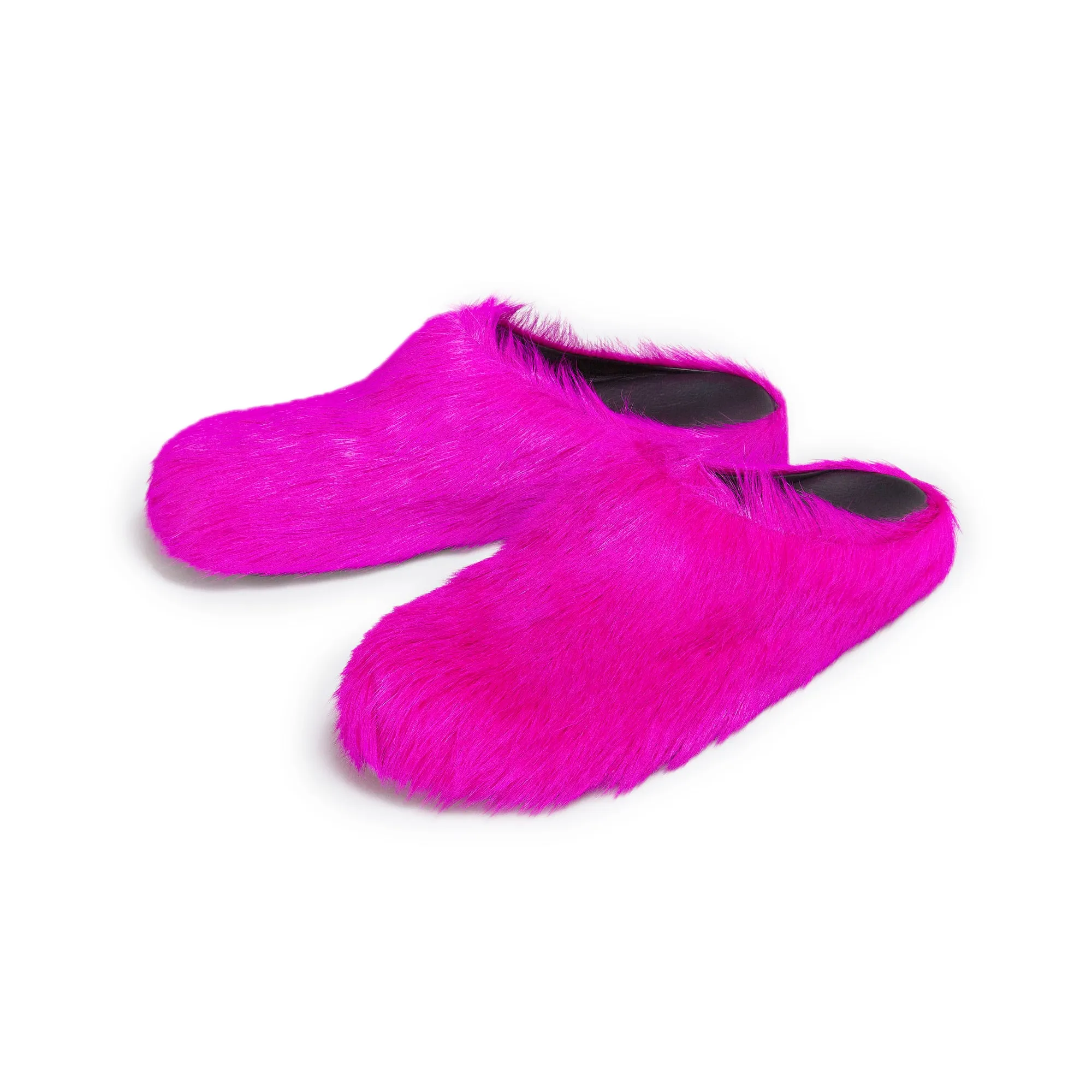 Marni Womens Long Hair Fussbett Sabot Mule