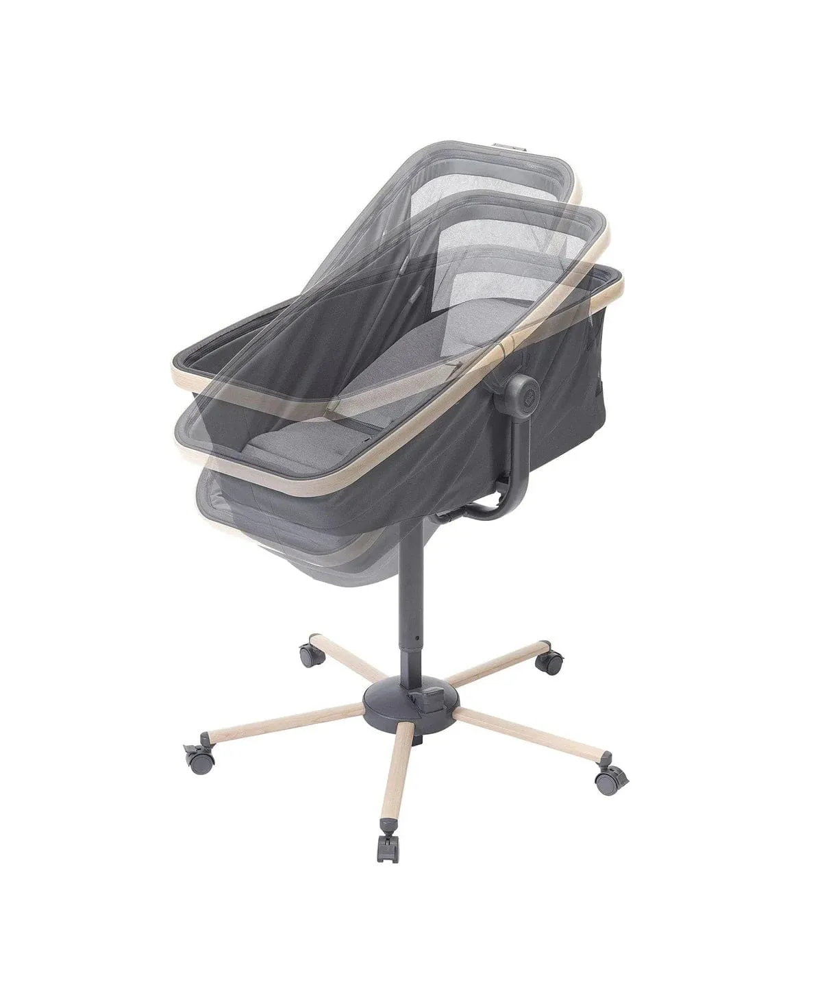 Maxi Cosi Alba All-In-One Bassinet, Recliner & Highchair - Beyond Graphite