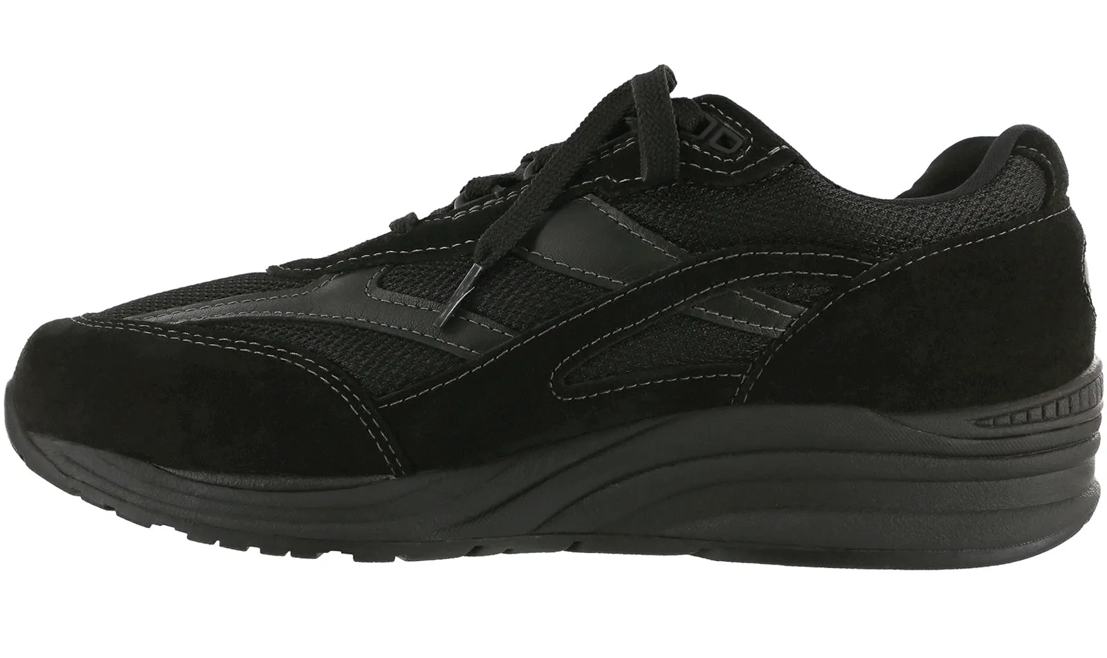 Men's Journey Mesh Lace Up Sneaker in Black