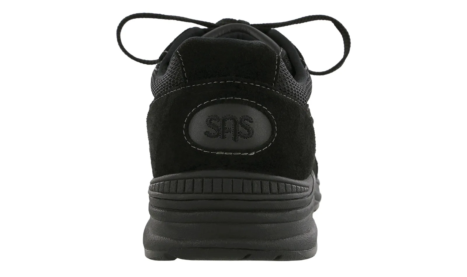 Men's Journey Mesh Lace Up Sneaker in Black