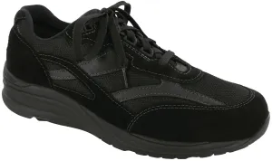 Men's Journey Mesh Lace Up Sneaker in Black