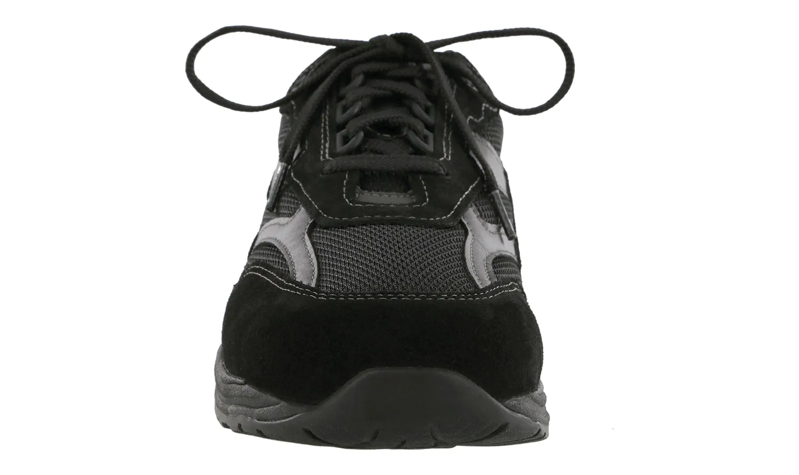Men's Journey Mesh Lace Up Sneaker in Black