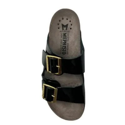 Mephisto Hester Black Vernis 1100 Women's Slides